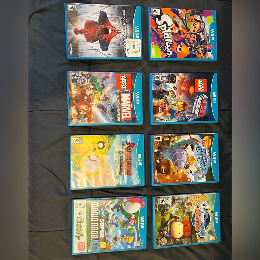 Nintendo Wii U 8 Game Bundle.